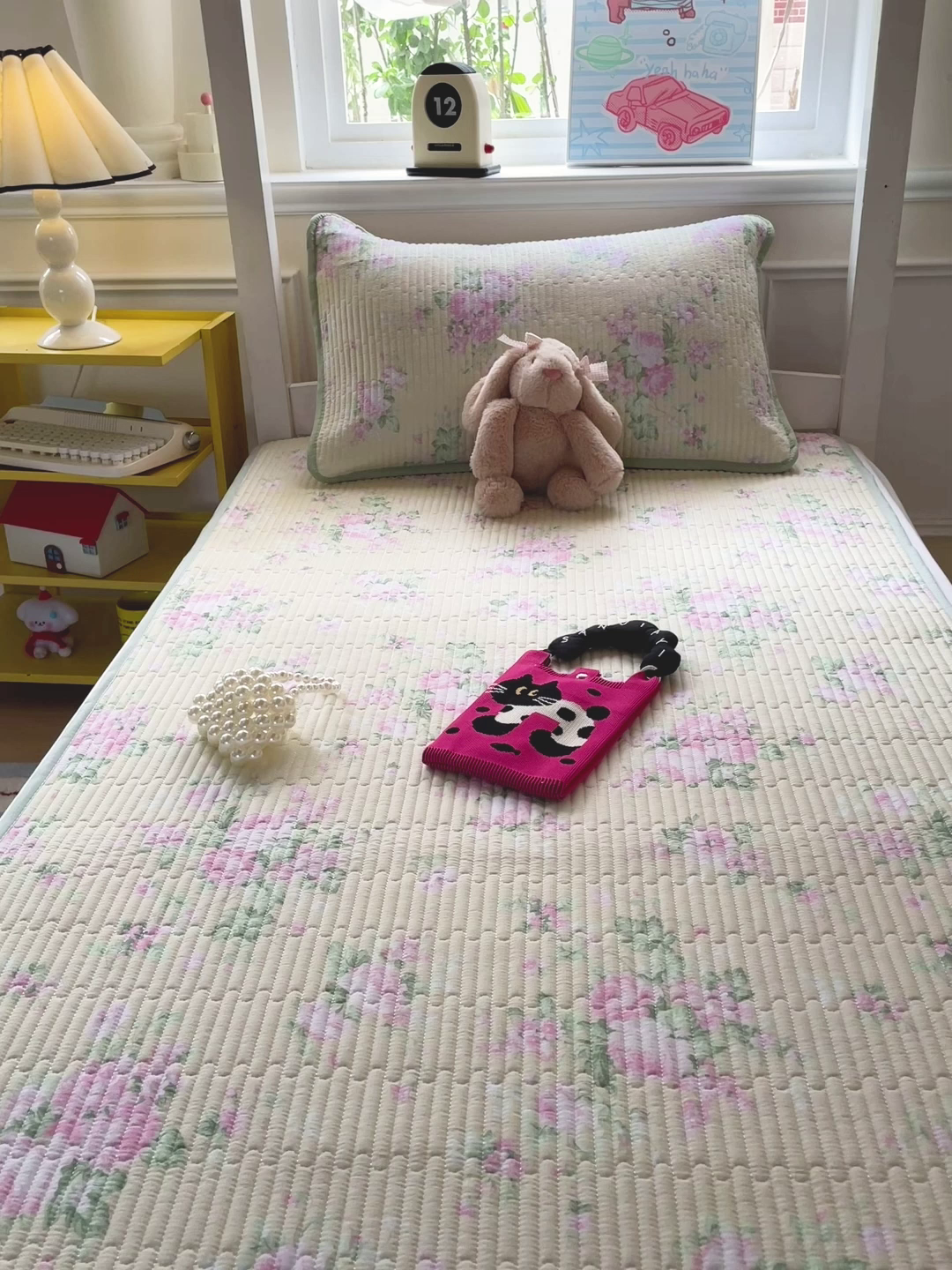 91家纺网 家纺一手货源 找家纺 恒尚居 2025新款学生床垫双层纱床褥垫软床垫床护垫-四季款【系列二】 花仙子