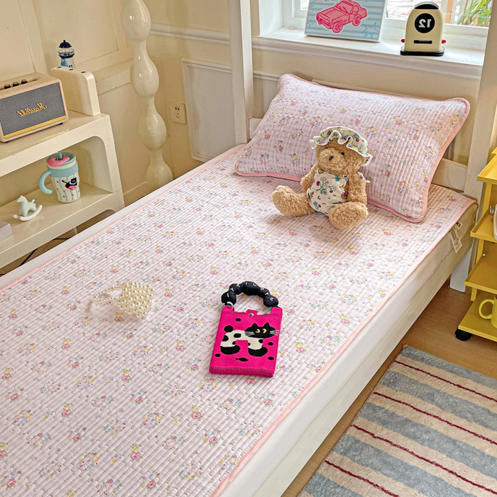 91家纺网 家纺一手货源 找家纺 恒尚居 2025新款学生床垫双层纱床褥垫软床垫床护垫-四季款【系列二】 美好时光