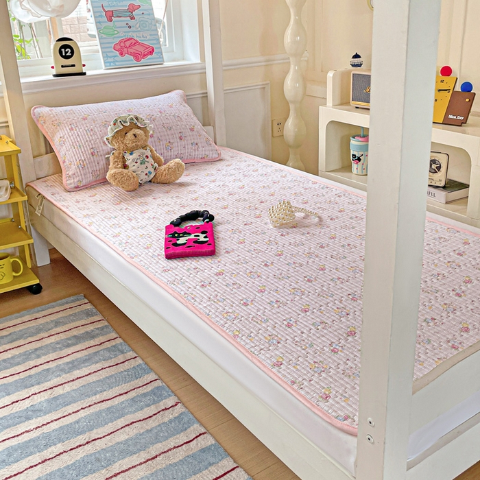 91家纺网 家纺一手货源 找家纺 恒尚居 2025新款学生床垫双层纱床褥垫软床垫床护垫-四季款【系列二】 美好时光