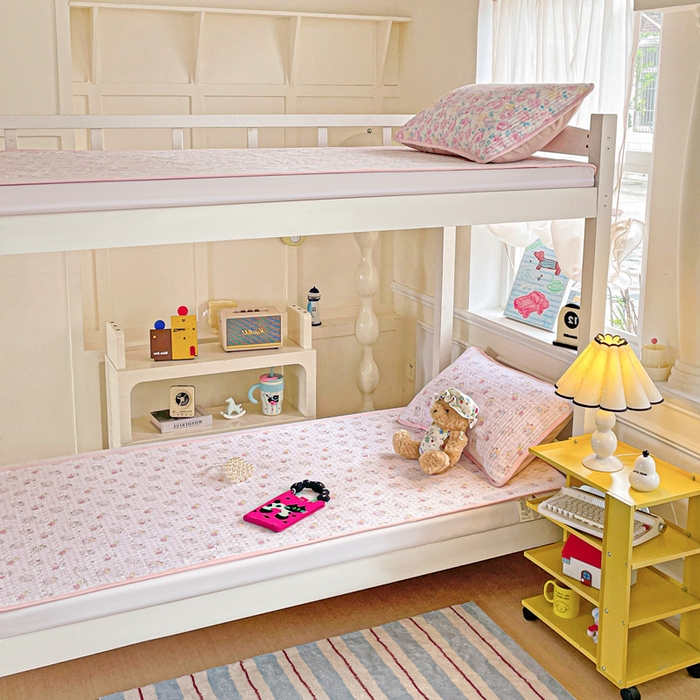 91家纺网 家纺一手货源 找家纺 恒尚居 2025新款学生床垫双层纱床褥垫软床垫床护垫-四季款【系列二】 美好时光