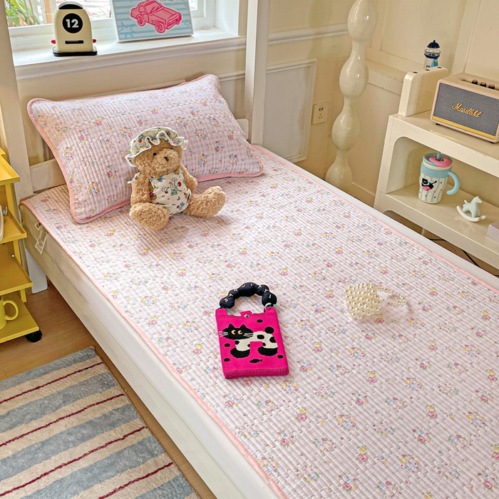 91家纺网 家纺一手货源 找家纺 恒尚居 2025新款学生床垫双层纱床褥垫软床垫床护垫-四季款【系列二】 美好时光