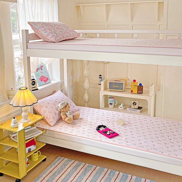 91家纺网 家纺一手货源 找家纺 恒尚居 2025新款学生床垫双层纱床褥垫软床垫床护垫-四季款【系列二】 美好时光