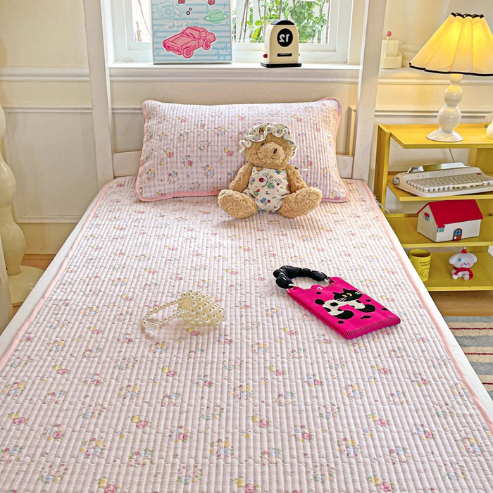 91家纺网 家纺一手货源 找家纺 恒尚居 2025新款学生床垫双层纱床褥垫软床垫床护垫-四季款【系列二】 美好时光