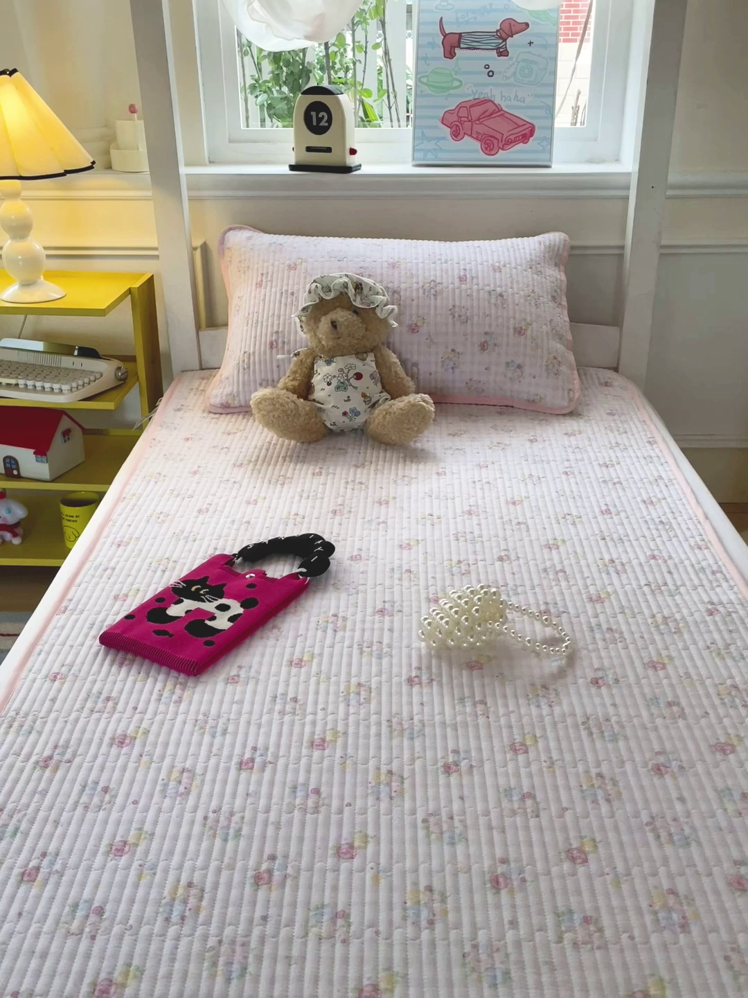 91家纺网 家纺一手货源 找家纺 恒尚居 2025新款学生床垫双层纱床褥垫软床垫床护垫-四季款【系列二】 美好时光