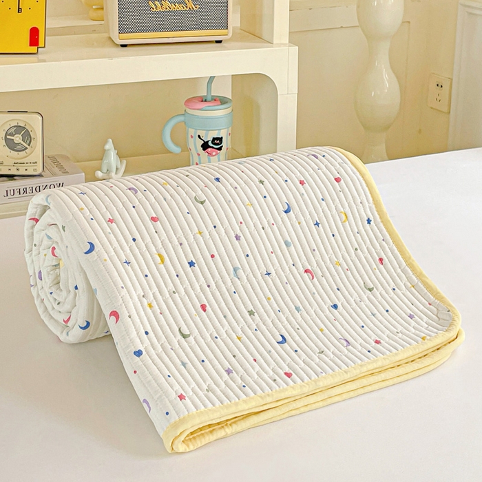 91家纺网 家纺一手货源 找家纺 恒尚居 2025新款学生床垫双层纱床褥垫软床垫床护垫-四季款【系列二】 星月