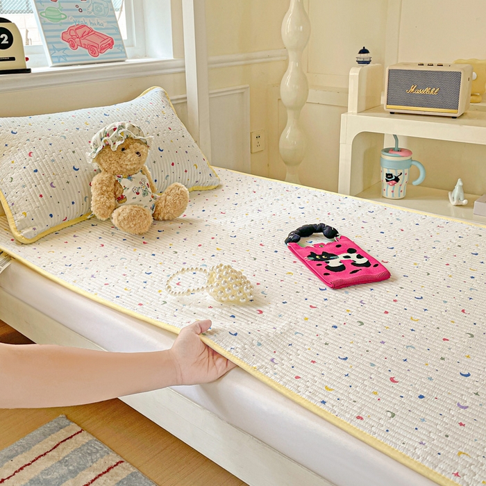 91家纺网 家纺一手货源 找家纺 恒尚居 2025新款学生床垫双层纱床褥垫软床垫床护垫-四季款【系列二】 星月