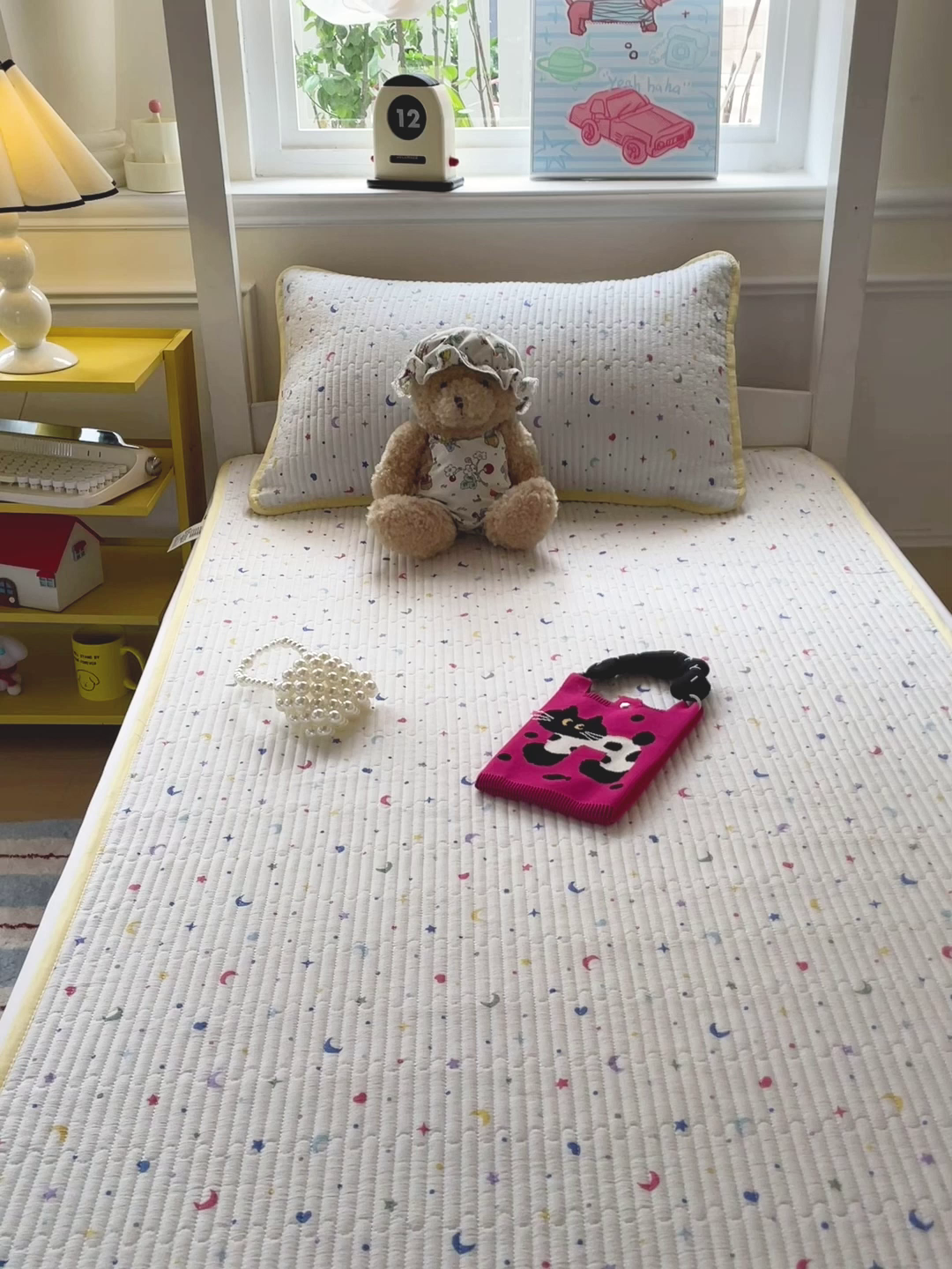 91家纺网 家纺一手货源 找家纺 恒尚居 2025新款学生床垫双层纱床褥垫软床垫床护垫-四季款【系列二】 星月