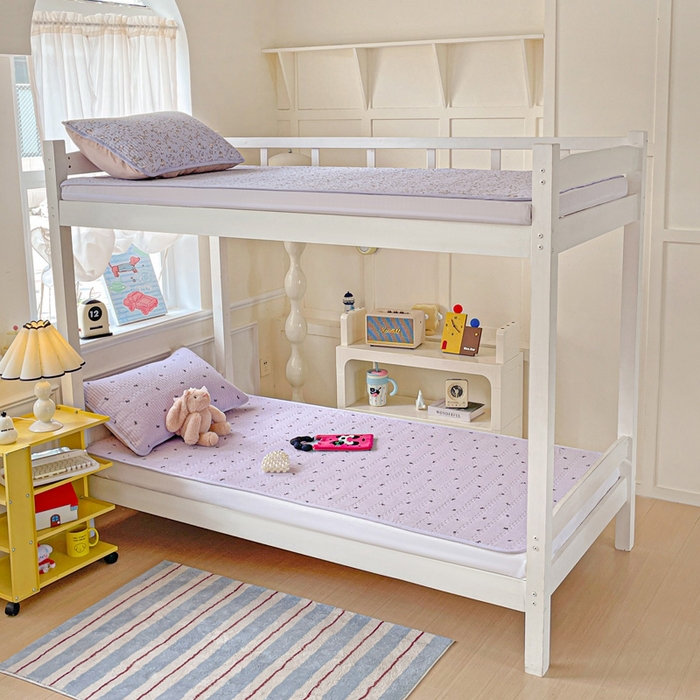 91家纺网 家纺一手货源 找家纺 恒尚居 2025新款学生床垫双层纱床褥垫软床垫床护垫-四季款【系列二】 紫萱