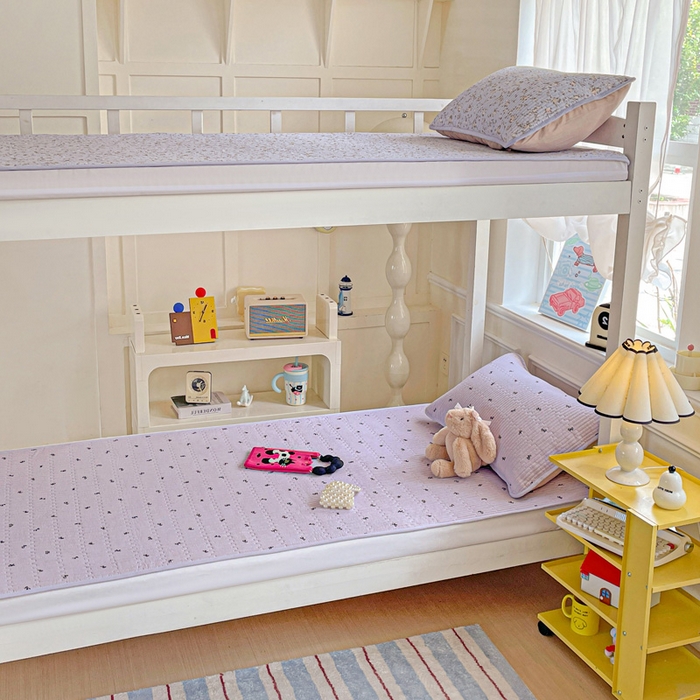 91家纺网 家纺一手货源 找家纺 恒尚居 2025新款学生床垫双层纱床褥垫软床垫床护垫-四季款【系列二】 紫萱