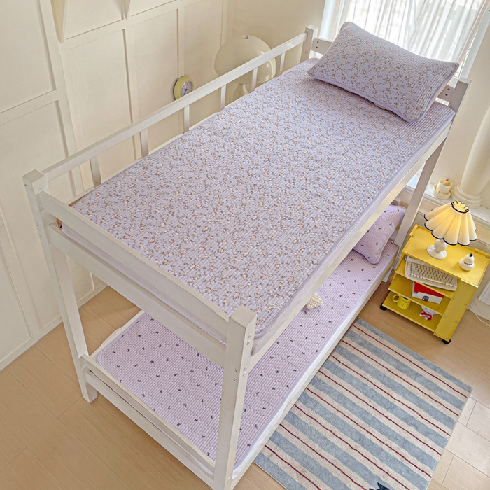 91家纺网 家纺一手货源 找家纺 恒尚居 2025新款学生床垫双层纱床褥垫软床垫床护垫-四季款【系列二】 紫萱