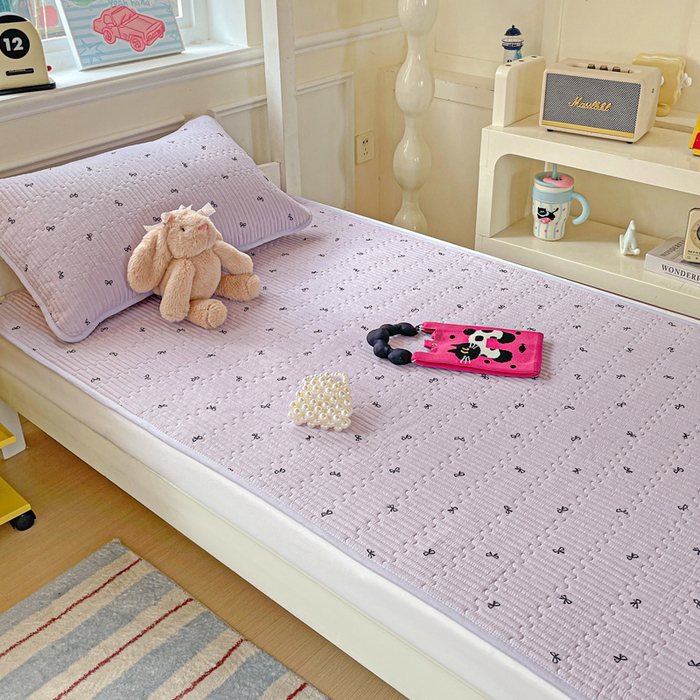 91家纺网 家纺一手货源 找家纺 恒尚居 2025新款学生床垫双层纱床褥垫软床垫床护垫-四季款【系列二】 紫萱