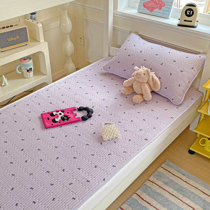 91家纺网 家纺一手货源 找家纺 恒尚居 2025新款学生床垫双层纱床褥垫软床垫床护垫-四季款【系列二】 紫萱