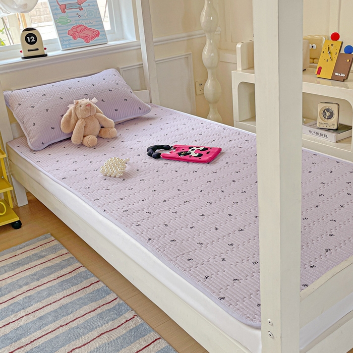 91家纺网 家纺一手货源 找家纺 恒尚居 2025新款学生床垫双层纱床褥垫软床垫床护垫-四季款【系列二】 紫萱