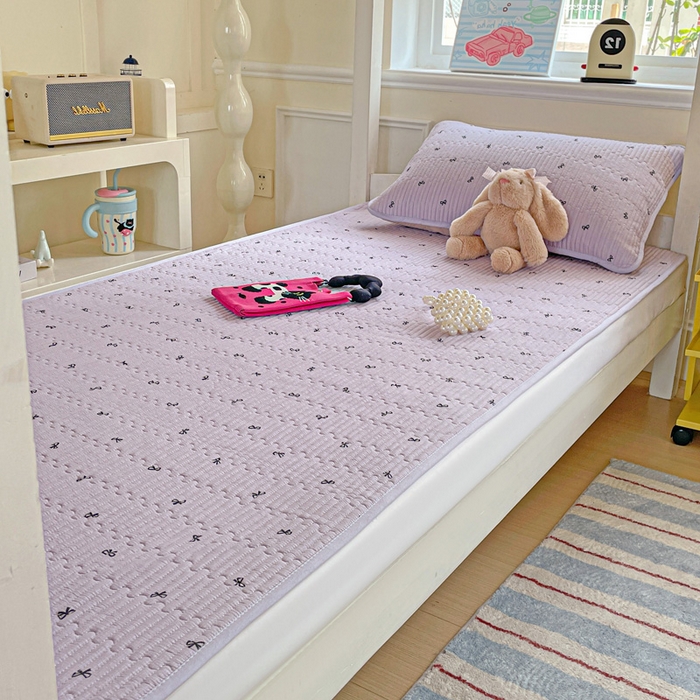 91家纺网 家纺一手货源 找家纺 恒尚居 2025新款学生床垫双层纱床褥垫软床垫床护垫-四季款【系列二】 紫萱