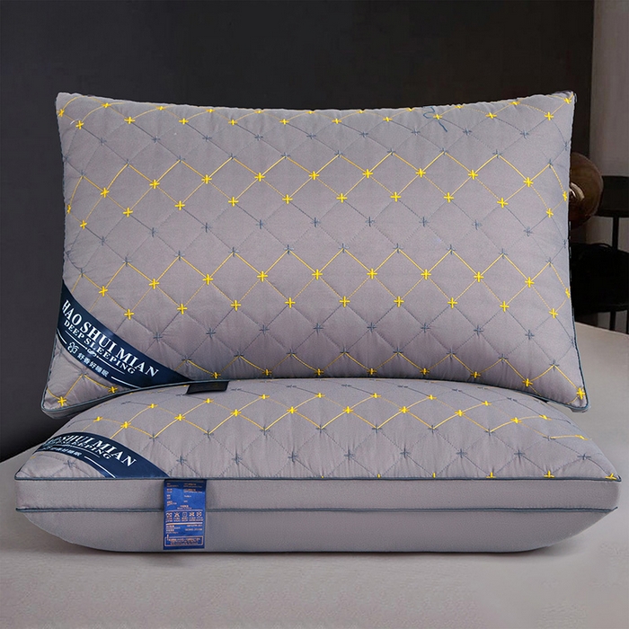 91家纺网 家纺一手货源 找家纺 （总）织布人 2025新款枕芯跨境爆款磨毛立体绗绣十字绣酒店枕头成人家用枕头枕芯