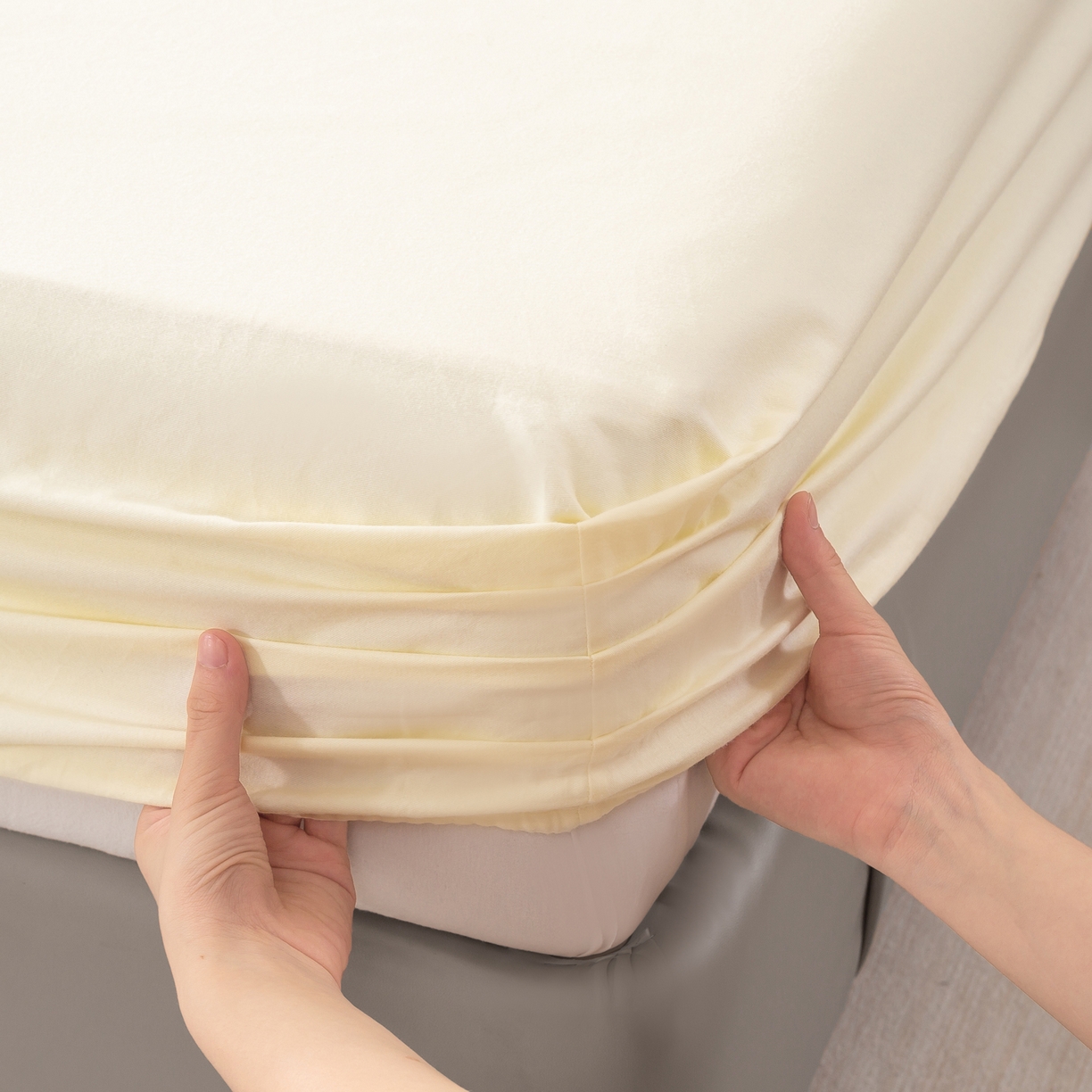 91家纺网 家纺一手货源 找家纺 （总）憨豆家纺 2025新款全棉磨毛床笠纯棉加厚防尘罩全包围床笠跨境四季通用