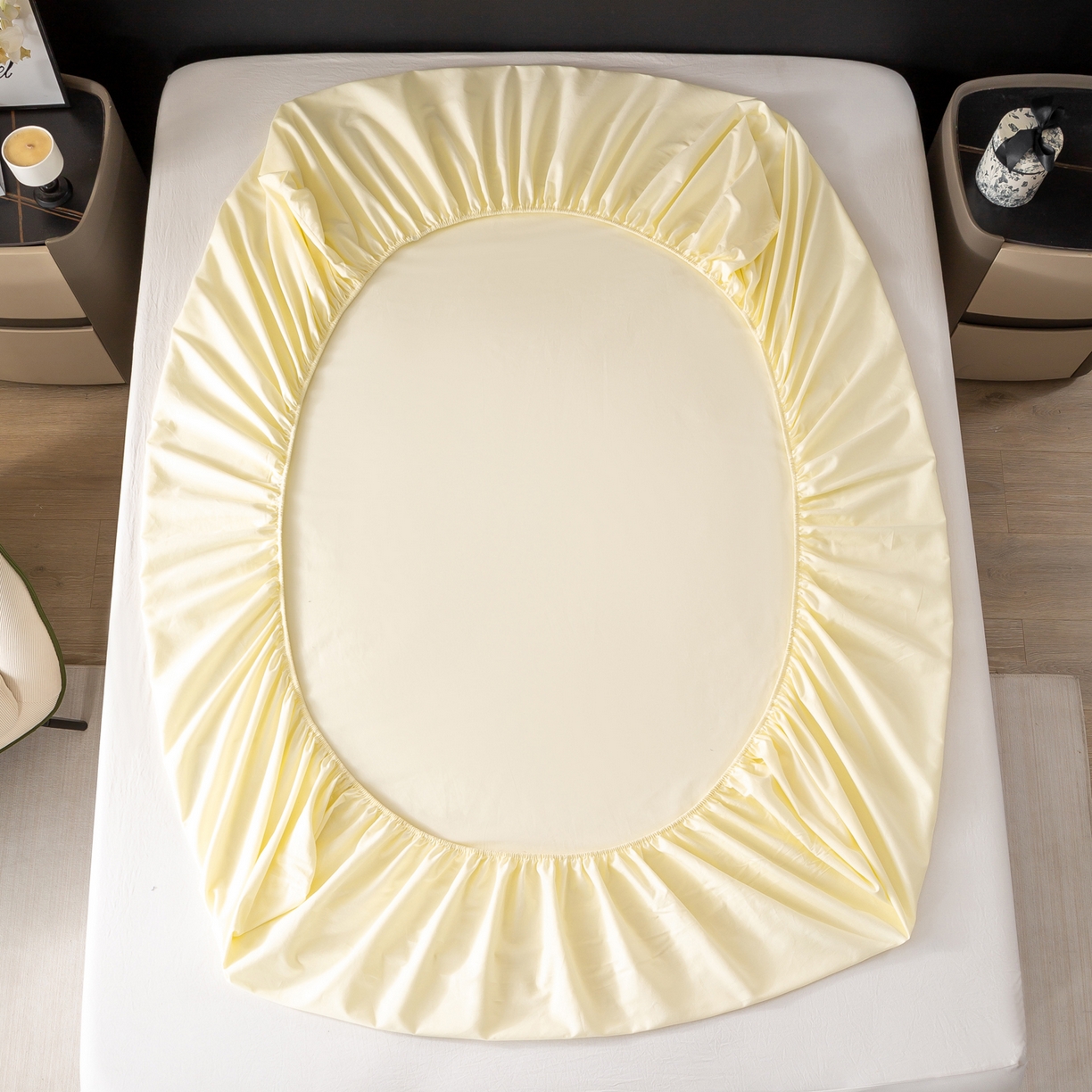 91家纺网 家纺一手货源 找家纺 （总）憨豆家纺 2025新款全棉磨毛床笠纯棉加厚防尘罩全包围床笠跨境四季通用