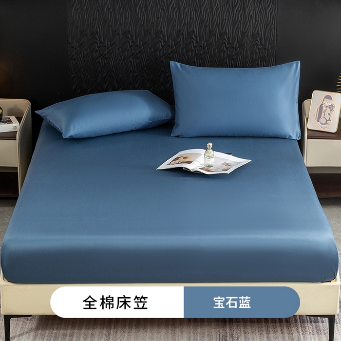 91家纺网 家纺一手货源 找家纺 （总）沃尔居 2025新款全棉床笠正宗60S纯棉加厚防尘罩全包围床笠跨境四季通用