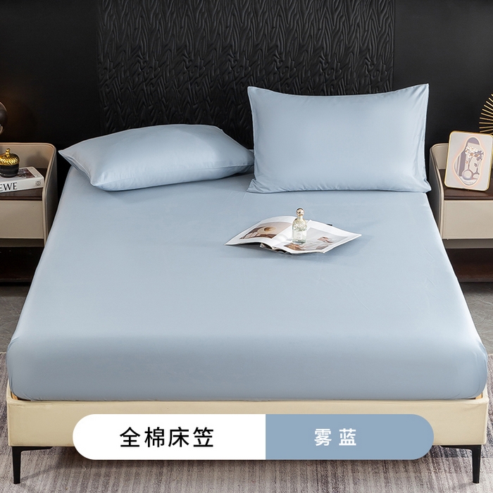 91家纺网 家纺一手货源 找家纺 （总）沃尔居 2025新款全棉床笠正宗60S纯棉加厚防尘罩全包围床笠跨境四季通用