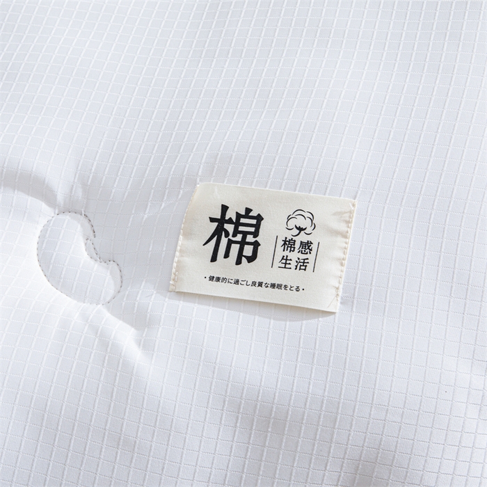 91家纺网 家纺一手货源 找家纺 天瑜家纺 2025新款原棉提花大豆被子母被春秋被子被芯 白色