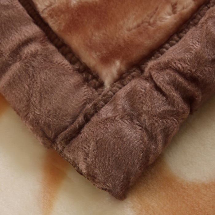 91家纺网 家纺一手货源 找家纺 好艺佳毛毯 2025新款（经典版）拉舍尔毛毯学生毯宿舍婚庆加厚双层毯子绒毯盖毯不掉毛毛毯 爱恋百合-驼