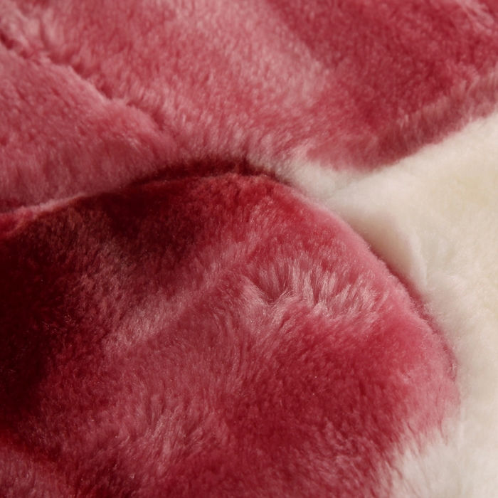 91家纺网 家纺一手货源 找家纺 好艺佳毛毯 2025新款（经典版）拉舍尔毛毯学生毯宿舍婚庆加厚双层毯子绒毯盖毯不掉毛毛毯 爱恋百合-驼