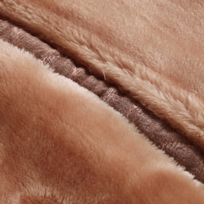 91家纺网 家纺一手货源 找家纺 好艺佳毛毯 2025新款（经典版）拉舍尔毛毯学生毯宿舍婚庆加厚双层毯子绒毯盖毯不掉毛毛毯 爱恋百合-驼