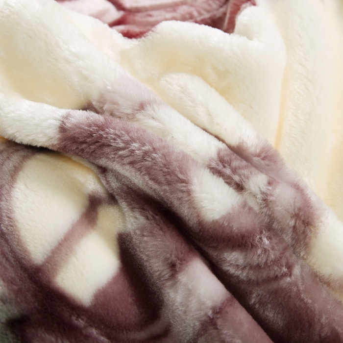 91家纺网 家纺一手货源 找家纺 好艺佳毛毯 2025新款（经典版）拉舍尔毛毯学生毯宿舍婚庆加厚双层毯子绒毯盖毯不掉毛毛毯 32灰豆沙