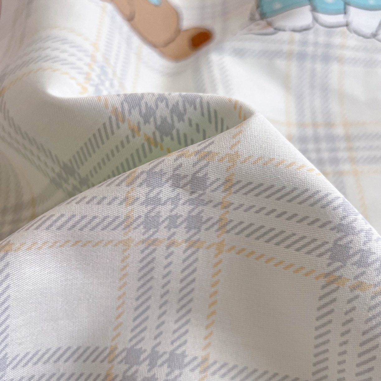 91家纺网 家纺一手货源 找家纺 麦伦家居 2025新款40s斜纹全棉纯棉跑量款卡通小清新四件套 樱桃熊仔