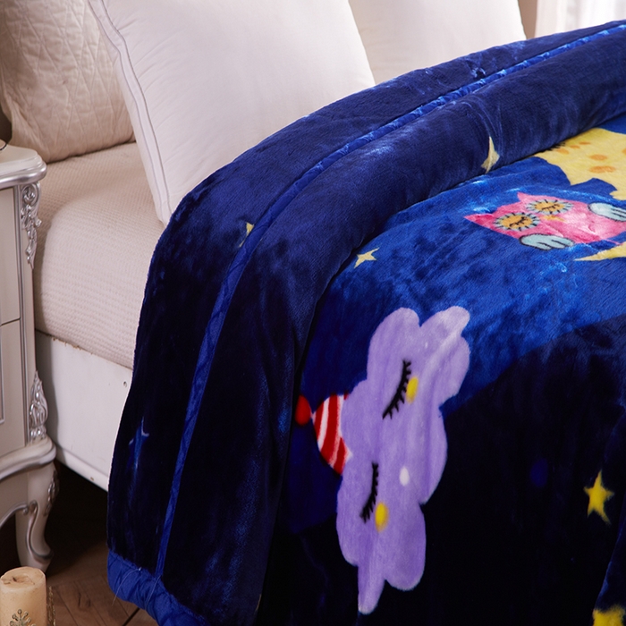 91家纺网 家纺一手货源 找家纺 好艺佳毛毯 2025新款（经典版）拉舍尔毛毯学生毯宿舍婚庆加厚双层毯子绒毯盖毯不掉毛毛毯 晚安