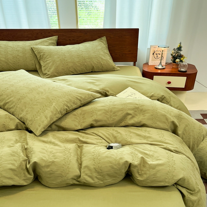 91家纺网 家纺一手货源 找家纺 （总）沐棉家居 2025新款亲肤舒适全棉纯棉提花四件套