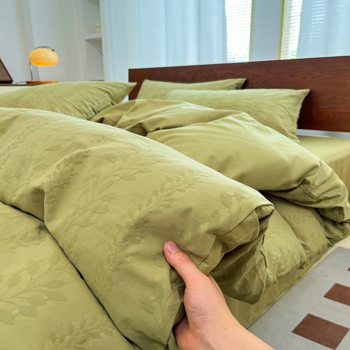 91家纺网 家纺一手货源 找家纺 （总）沐棉家居 2025新款亲肤舒适全棉纯棉提花四件套