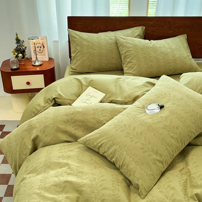 91家纺网 家纺一手货源 找家纺 （总）沐棉家居 2025新款亲肤舒适全棉纯棉提花四件套