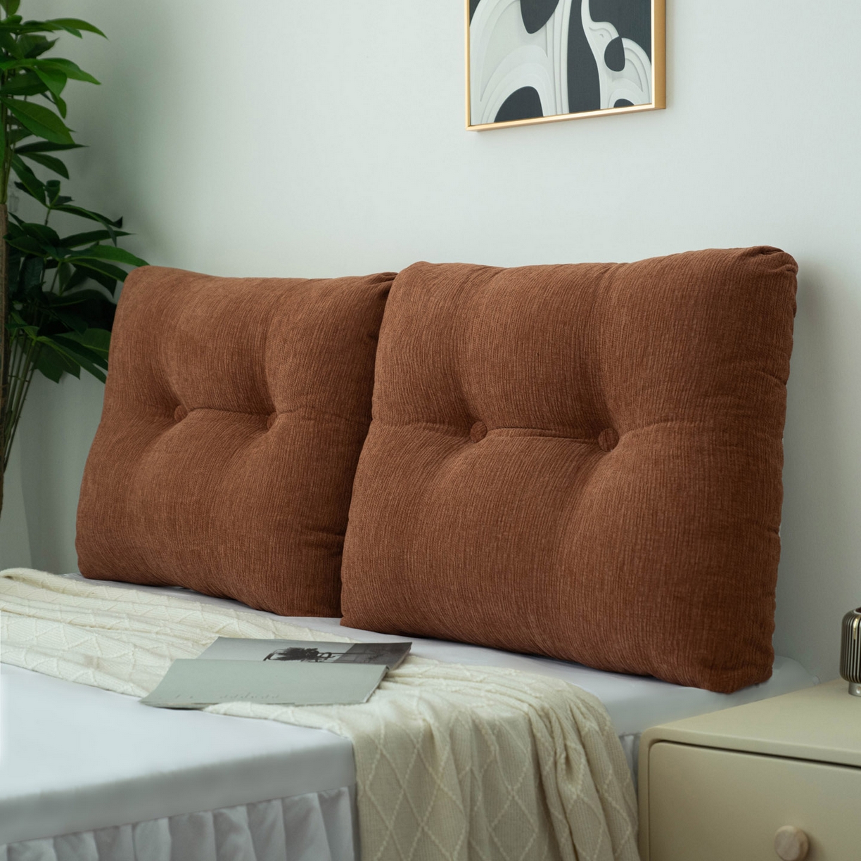 91家纺网 家纺一手货源 找家纺 （总）美达人 2025新款雪尼尔无床头魔术贴靠背