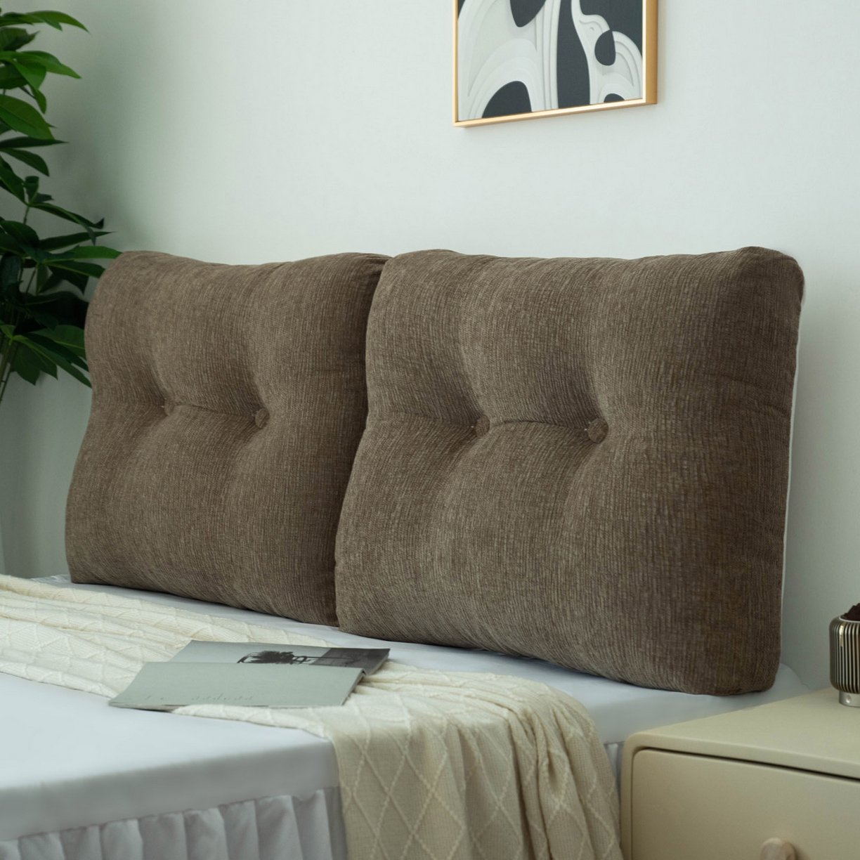 91家纺网 家纺一手货源 找家纺 （总）美达人 2025新款雪尼尔无床头魔术贴靠背