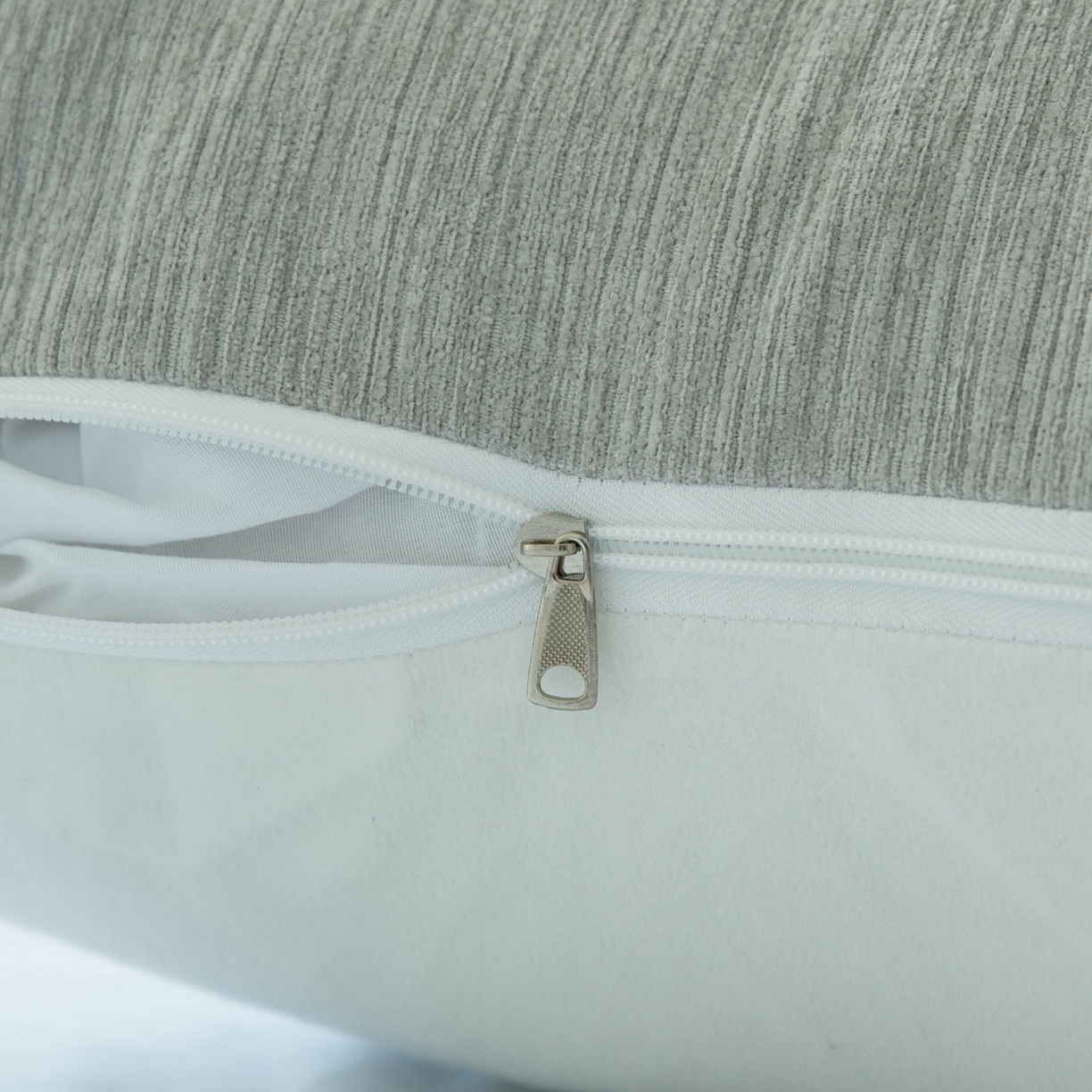 91家纺网 家纺一手货源 找家纺 美达人 2025新款雪尼尔无床头魔术贴靠背 无床头魔术贴-灰