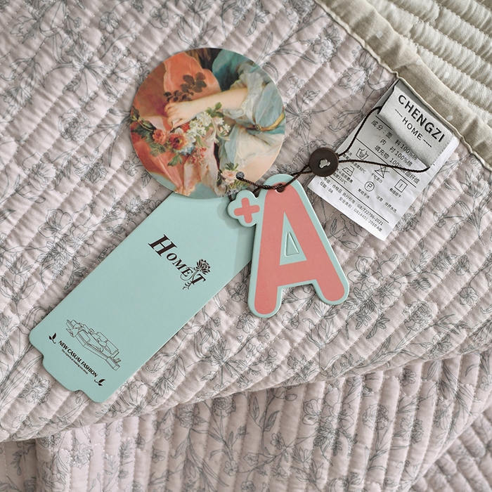 91家纺网 家纺一手货源 找家纺 橙子家居 2024新款高温水洗双面全棉纯棉斜纹13372印花款单品床盖  单床盖 雾里花-粉