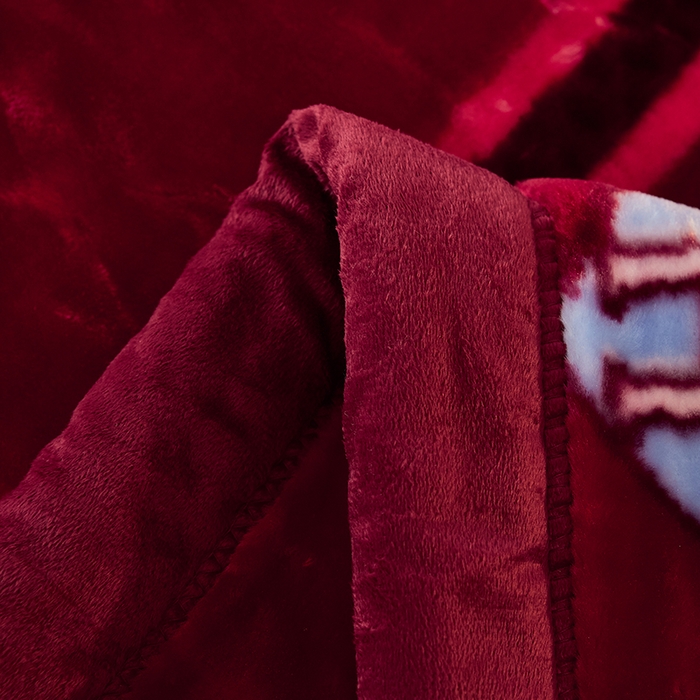 91家纺网 家纺一手货源 找家纺 好艺佳毛毯 2025新款（升级版）拉舍尔毛毯学生毯宿舍婚庆加厚双层毯子绒毯盖毯不掉毛毛毯 升级版-一心一意