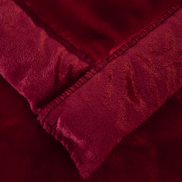 91家纺网 家纺一手货源 找家纺 好艺佳毛毯 2025新款（升级版）拉舍尔毛毯学生毯宿舍婚庆加厚双层毯子绒毯盖毯不掉毛毛毯 升级版-一心一意