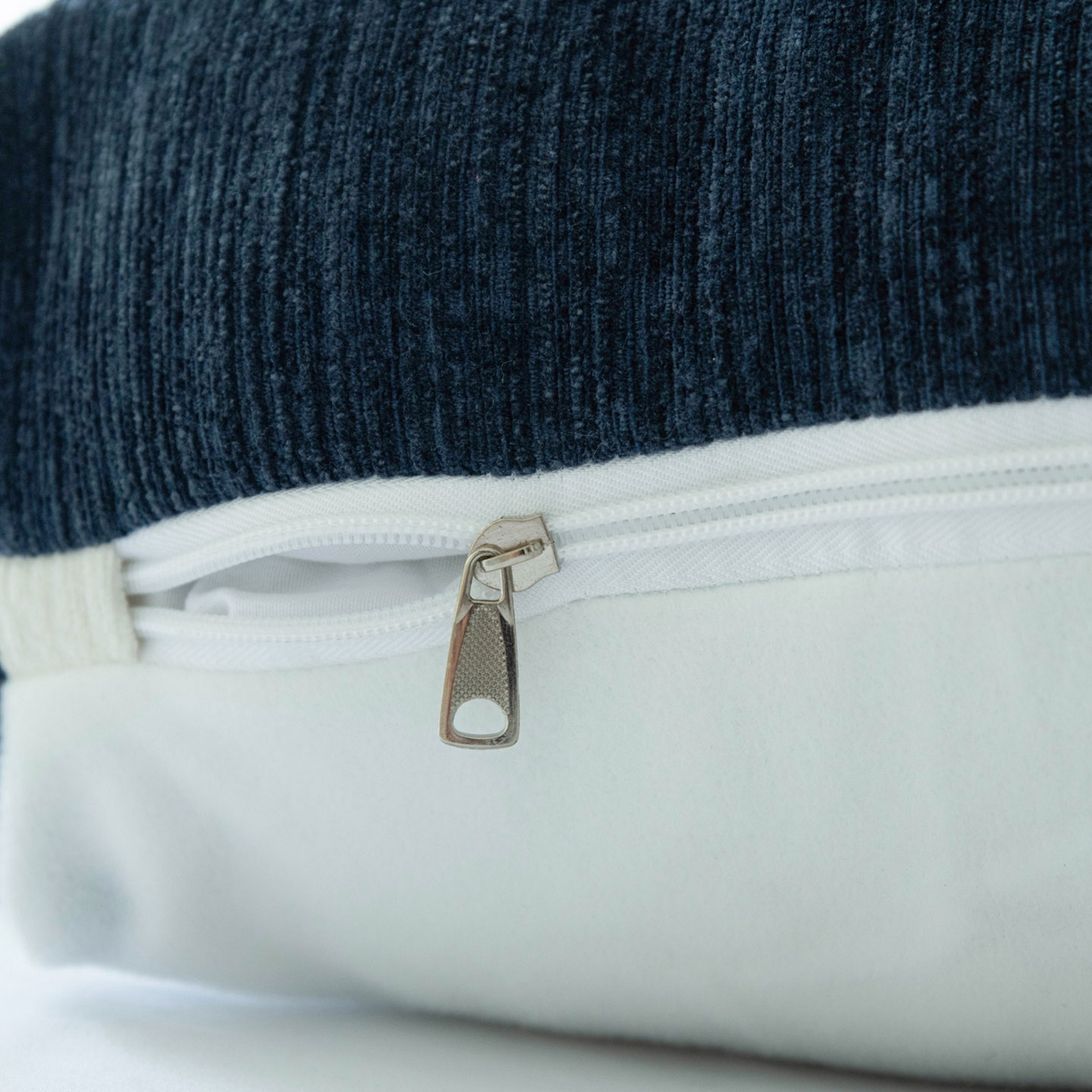 91家纺网 家纺一手货源 找家纺 美达人 2025新款雪尼尔无床头魔术贴靠背 无床头魔术贴-蓝