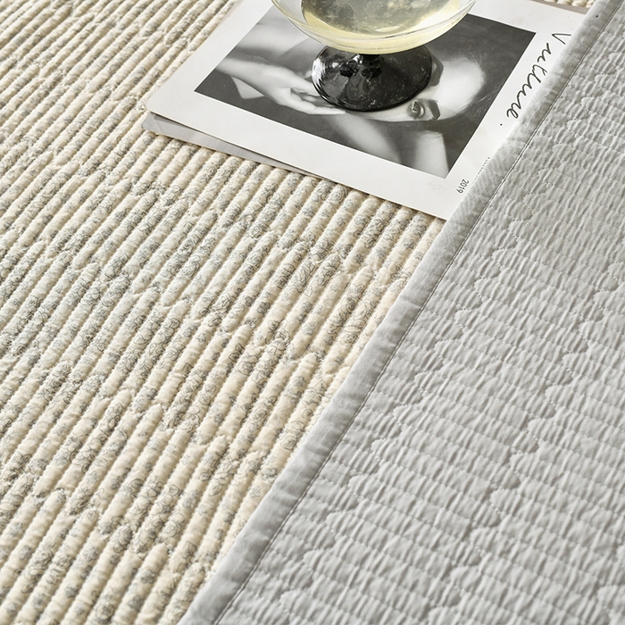 91家纺网 家纺一手货源 找家纺 橙子家居 2024新款高温水洗双面全棉纯棉斜纹13372印花款单品床盖  单床盖 赫本