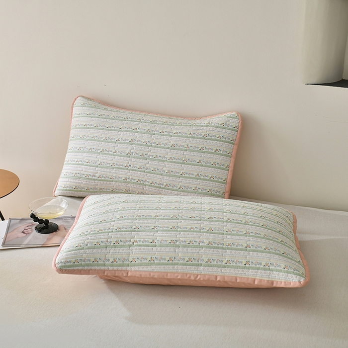 91家纺网 家纺一手货源 找家纺 橙子家居 2024新款高温水洗双面全棉纯棉斜纹13372印花款单品床盖  单床盖 雅清