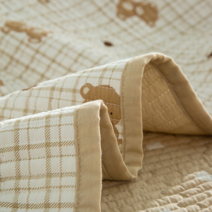 91家纺网 家纺一手货源 找家纺 （总）橙子家居 2024新款高温水洗双面全棉纯棉斜纹13372印花款单品床盖（风格二）