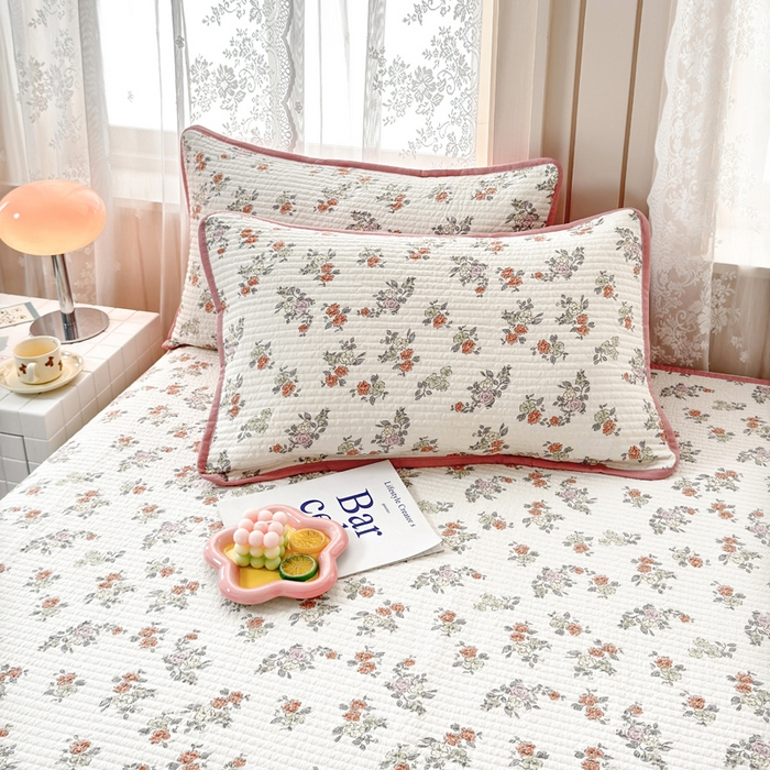 91家纺网 家纺一手货源 找家纺 （总）橙子家居 2024新款A类木棉印花夹层新疆棉花四季款床盖三件套