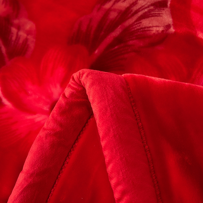 91家纺网 家纺一手货源 找家纺 好艺佳毛毯 2025新款（升级版）拉舍尔毛毯学生毯宿舍婚庆加厚双层毯子绒毯盖毯不掉毛毛毯 升级版-双喜临门