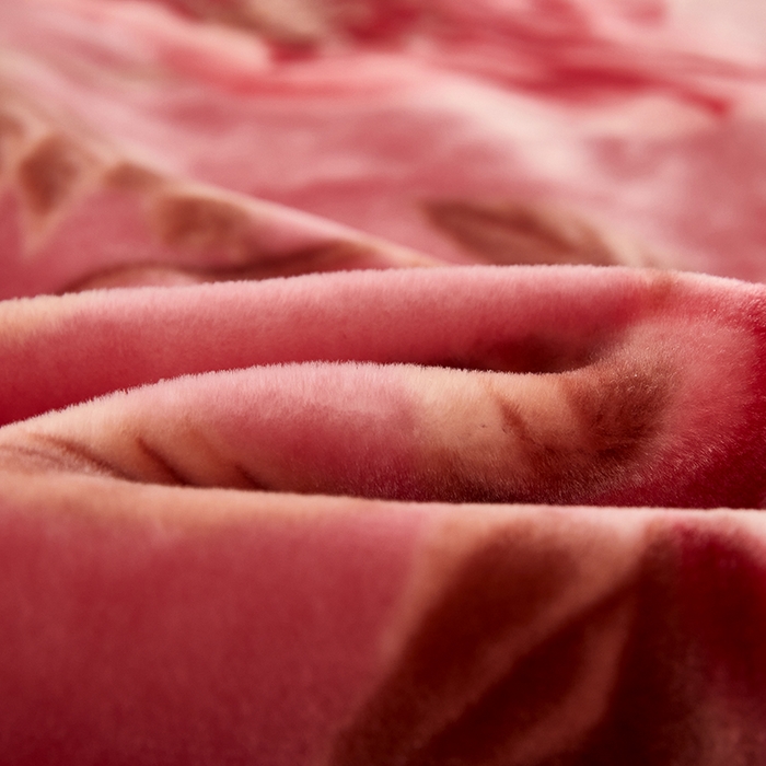 91家纺网 家纺一手货源 找家纺 好艺佳毛毯 2025新款（升级版）拉舍尔毛毯学生毯宿舍婚庆加厚双层毯子绒毯盖毯不掉毛毛毯 升级版-姹紫嫣红