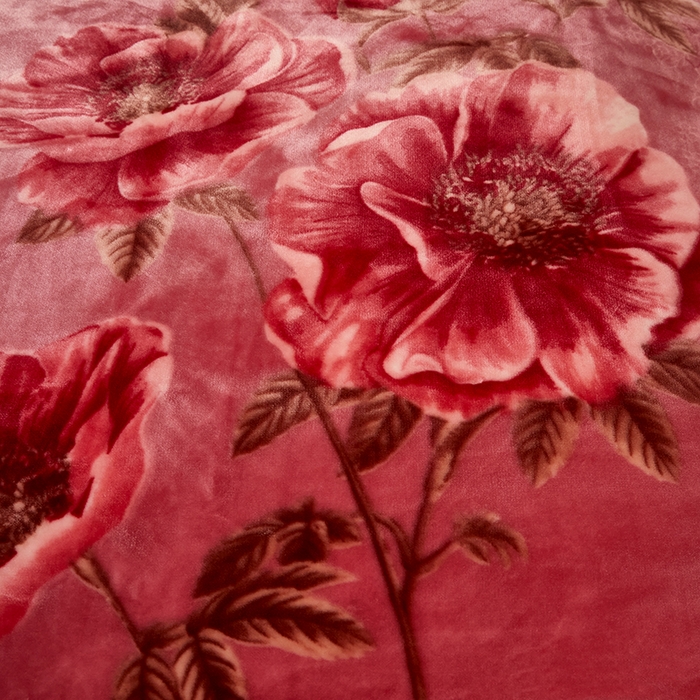 91家纺网 家纺一手货源 找家纺 好艺佳毛毯 2025新款（升级版）拉舍尔毛毯学生毯宿舍婚庆加厚双层毯子绒毯盖毯不掉毛毛毯 升级版-姹紫嫣红