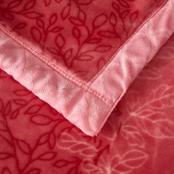 91家纺网 家纺一手货源 找家纺 好艺佳毛毯 2025新款（升级版）拉舍尔毛毯学生毯宿舍婚庆加厚双层毯子绒毯盖毯不掉毛毛毯 升级版-姹紫嫣红