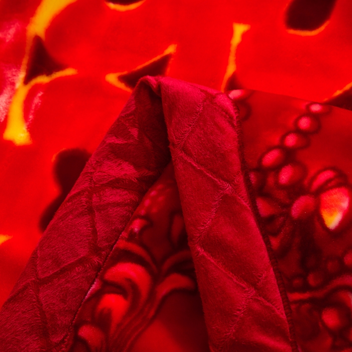 91家纺网 家纺一手货源 找家纺 好艺佳毛毯 2025新款（升级版）拉舍尔毛毯学生毯宿舍婚庆加厚双层毯子绒毯盖毯不掉毛毛毯 升级版-郎才女貌