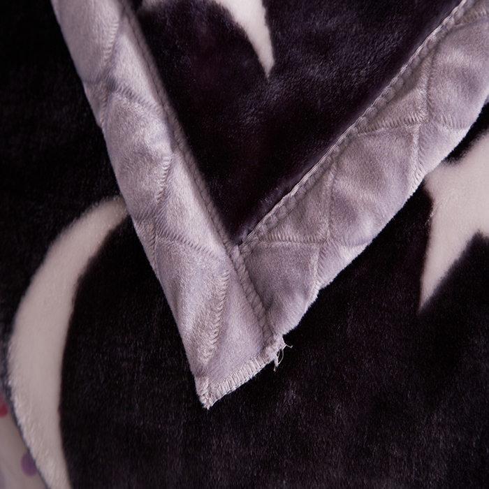 91家纺网 家纺一手货源 找家纺 好艺佳毛毯 2025新款（升级版）拉舍尔毛毯学生毯宿舍婚庆加厚双层毯子绒毯盖毯不掉毛毛毯 升级版-星月传奇